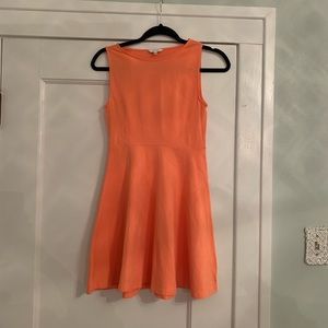 Coral orange tank top dress